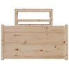 vidaXL Bettgestell mit Kopfteil ohne Matratze 75x190 cm