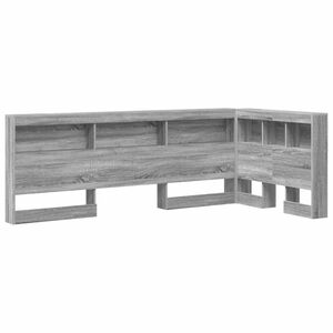 vidaXL Aufbewahrungskopfteil Graues Sonoma 80 cm Holzwerkstoff