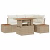 vidaXL Gartensofa-set 5 Stk. Beige und Creme