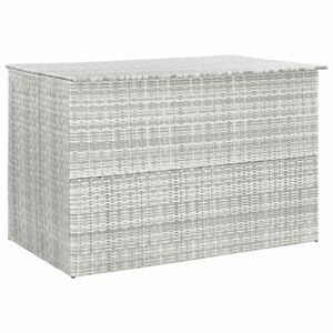 vidaXL Garden-Auflagenbox Hellgrau 150x100x100 cm Poly Rattan