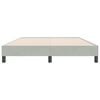 vidaXL Boxspringbett ohne Matratze Hellgrau 160x220 cm Samt