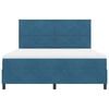 vidaXL Boxspringbett mit Matratze Dunkelblau 180 x 200 cm Stoff