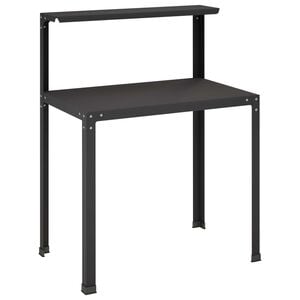 vidaXL Pflanztisch 100 x 50 x 104 cm Pulverbeschichteter Stahl Schwarz