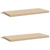 vidaXL 2-teilige Bankkissen SOEST 2 stk. 100 % Polyester Creme