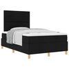 vidaXL Boxspringbett mit Matratze Schwarz 120 x 190 cm Stoff