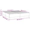 vidaXL Boxspringbettgestell Dunkelblau 160x200 cm Samt