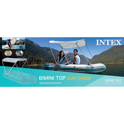 Intex Bimini-Verdeck Grau 160x142 cm Oxford-Gewebe