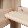 vidaXL Hochbett mit Leiter und Dach 90x190 cm Massivholz Kiefer