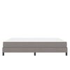 vidaXL Boxspringbett mit Matratze Taupe 180 x 200 cm Stoff