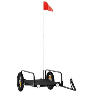 vidaXL Fahrradanh&auml;nger Schwarz 122x53x31 cm Eisen