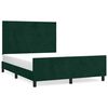 vidaXL Bettgestell ohne Matratze Dunkelgr&uuml;n 140x190 cm Samt