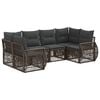 vidaXL Gartensofa-set 6 stk. 6-Sitzanzahl Grau und Dunkelgrau