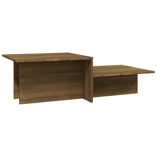 vidaXL Couchtisch Braun Eichen-Optik 111,5x50x33 cm Holzwerkstoff