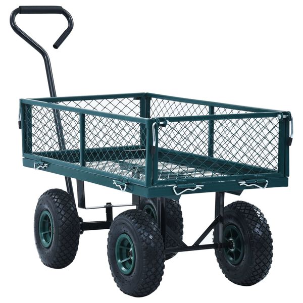 vidaXL Gartenwagen Grün 250 kg