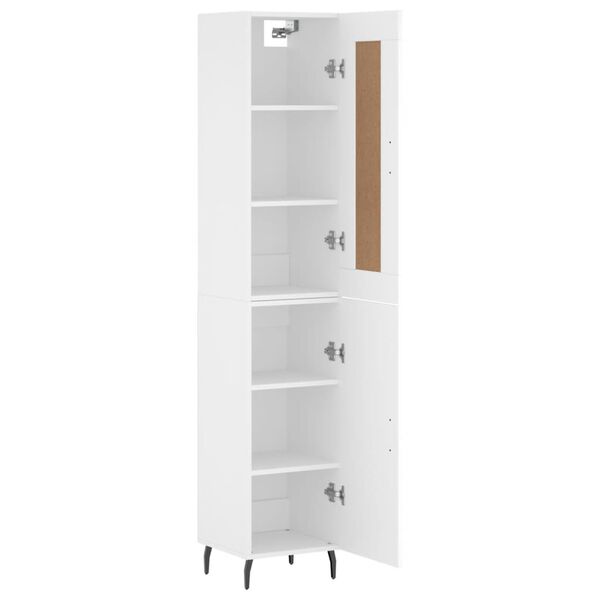 vidaXL Highboard Wei&szlig; 34,5x34x180 cm Holzwerkstoff