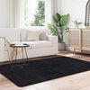 vidaXL Teppich Shaggy Hochflor NAVARRA Schwarz 130x200 cm Polyester