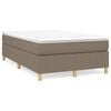 vidaXL Boxspringbettgestell Taupe 120x200 cm Stoff