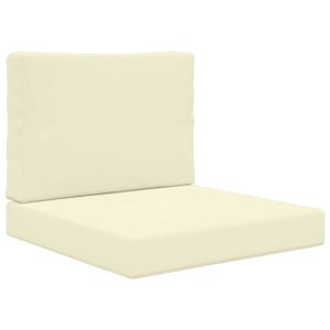 vidaXL Sofakissen f&uuml;r drau&szlig;en Polyester Creme 60 x 60 cm