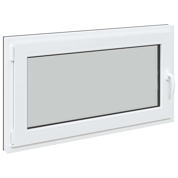 vidaXL Kellerfenster RISOR 110x60 cm Dreh Kipp DIN Links Anthrazit