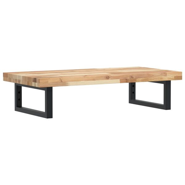 vidaXL Waschbeckenregal Wandmontage Stahl und Akazienholz