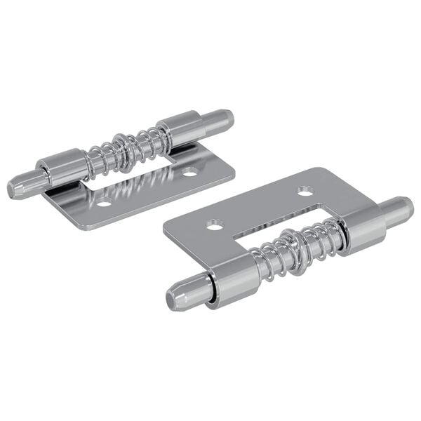 vidaXL Riegel 2 pcs Silber 46 x 17 x 1,2 mm Stahl