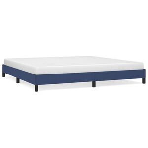 vidaXL Bettgestell ohne Matratze Blau 200x200 cm Stoff