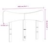 vidaXL Kopfteil Wei&szlig; 135 cm Massivholz Kiefer
