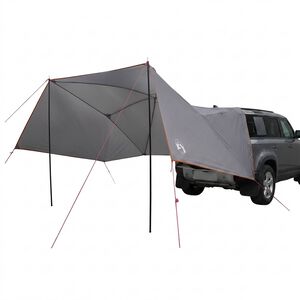 vidaXL Autozelt 308 x 215 x 220 cm Grau und Orange Polyester und Stahl