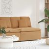 vidaXL Modulares Sofa Mittelmodul mit Kissen Beige 100 cm
