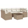 vidaXL Gartensofa-set Beige 55 x 55 x 37 cm Poly-Rattan