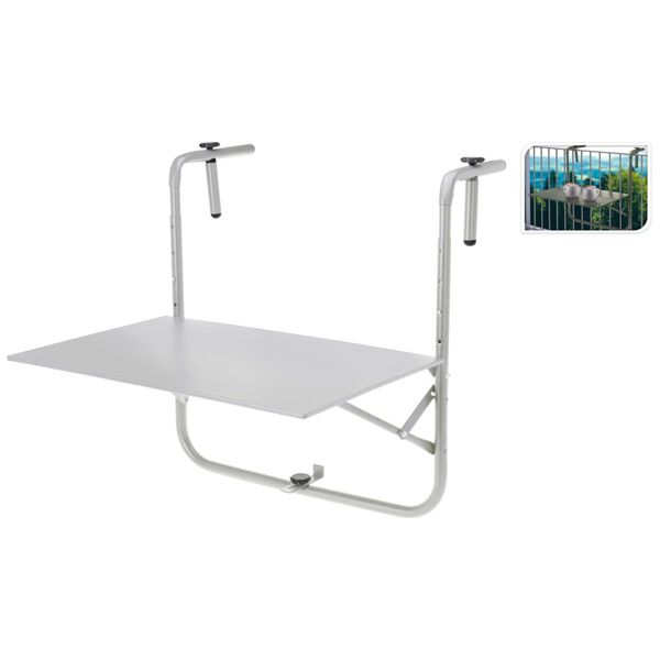 ProGarden Balkontisch Matt-Grau