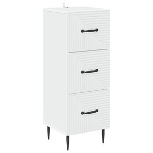 vidaXL Schubladenschrank Wei&szlig; 33 x 34,5 x 89,5 cm Holzwerkstoff