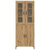 vidaXL Highboard 2 pcs Artisan-Eiche 69,5 x 34 x 180 cm Holzwerkstoff