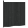 vidaXL Zaunelement WPC und Aluminium Schwarz