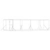vidaXL Outdoor-Hundezwinger Silbern 8x4x2 m Verzinkter Stahl