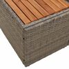vidaXL Gartensofa Grau 184 x 62 x 85cm Poly-Rattan