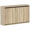 vidaXL Wandmontierter Schuhschrank ZWOLLE 71 x 17 x 43 cm Sonoma-Eiche