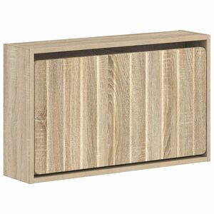 vidaXL Wandmontierter Schuhschrank ZWOLLE 71 x 17 x 43 cm Sonoma-Eiche