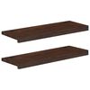 vidaXL Treppenstufen 2 stk. 70 x 25 x 2 cm Dunkelbraun