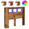 vidaXL LED-Kopfteil Altholz-Optik 120x18,5x103,5 cm Holzwerkstoff