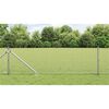 vidaXL Zaunpfosten Silber 50 x 0,6 m (19 x 19 mm Mesh) Stahl