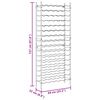 vidaXL Weinregal f&uuml;r 96 Flaschen Wei&szlig; Metall