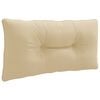 vidaXL R R&uuml;ckenkissen PUTTEN 100 % Polyester Beige 80 x 40 x 10 cm