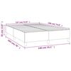 vidaXL Boxspringbettgestell Hellgrau 140x190 cm Stoff