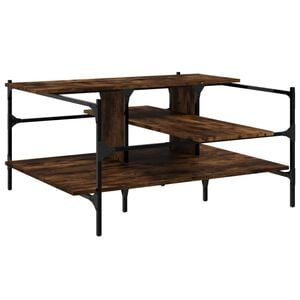 vidaXL Couchtisch R&auml;uchereiche 100x100x48,5 cm Holzwerkstoff