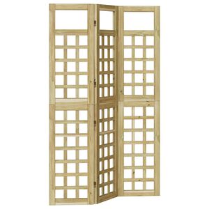 vidaXL Sichtschutz Honigbraun 121 x 180 cm Massivholz Kiefer