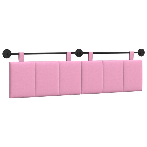 vidaXL H&auml;ngevorderseite Wandmontiert Rosa 170 x 55 x 5 cm Stoff