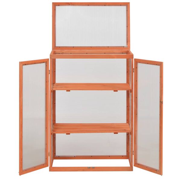 vidaXL Gewächshaus-Schrank Holz 75x47x109 cm