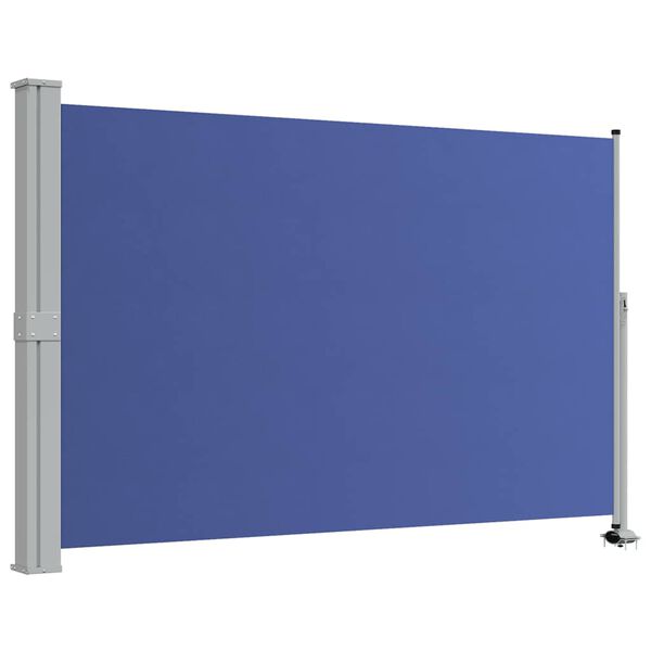 vidaXL Ausziehbare Seitenmarkise 160x300 cm Blau
