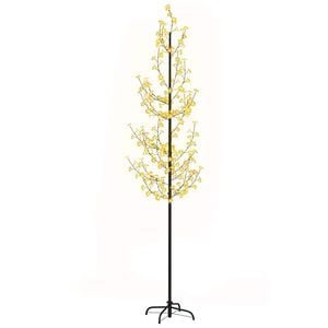 vidaXL LED-Baum mit Kirschbl&uuml;ten Warmwei&szlig; 368 LEDs 300 cm